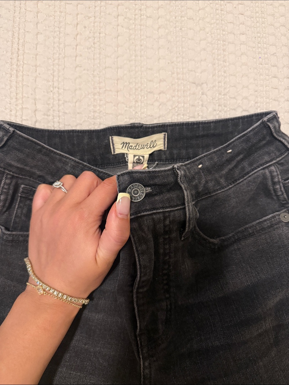 Madewell Washed Black High-Rise Jeans